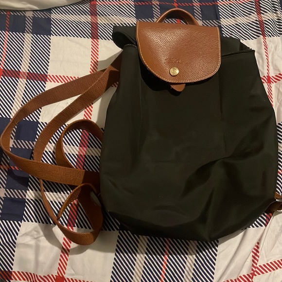 Longchamp Handbags - Longchamp Backpack - Le Pliage Backpack - Womens Handbqgs - Blue Purse